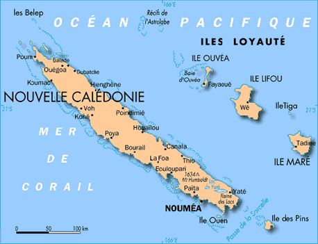 Map New Caledonia
