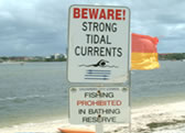 Beach warnings