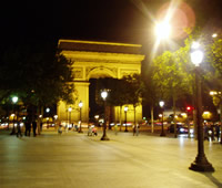 Arc at night