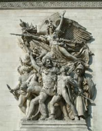 Marianne on Arc de Triomphe