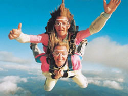 Sky diving