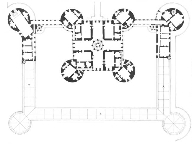Plan of château de Chambord