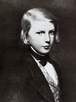 Hugo as a young boy