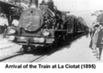 Train arriving at la Ciotat