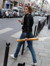 carrying baguette