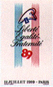 Stamp showing cap of liberty