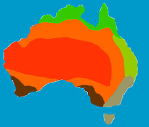 Australian climate map