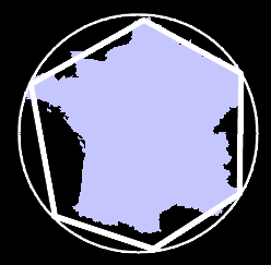 France showing Hexagon