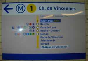 metro sign