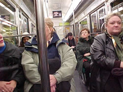 travelling in the metro