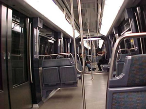 inside of new train
