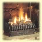 log fire
