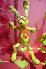 Animated rabbit in the windows