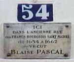 Plaque for Pascal