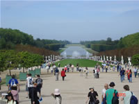 View of gardens Versailles