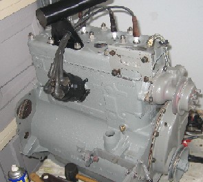 Engine almost assembled.  I put all parts on engine before I put it back in the Jeep.