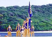 Lifeguards flag bearer