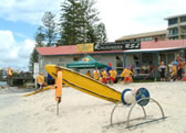 Gear on beach